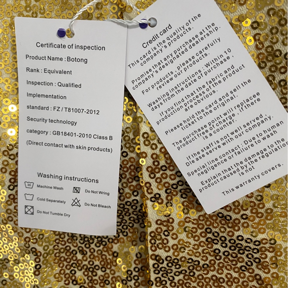 Gold Sequined Women's Pantsuit Jacket Pants Size Large NWT Fully Lined - Picture 4 of 16